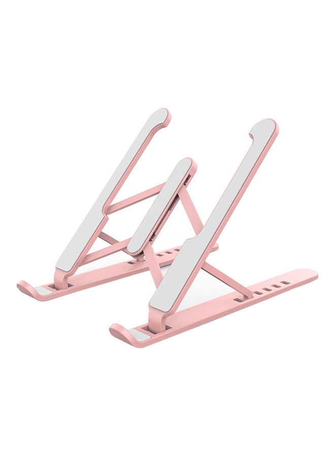 Foldable 6-Angle Adjustable Laptop Stand Pink