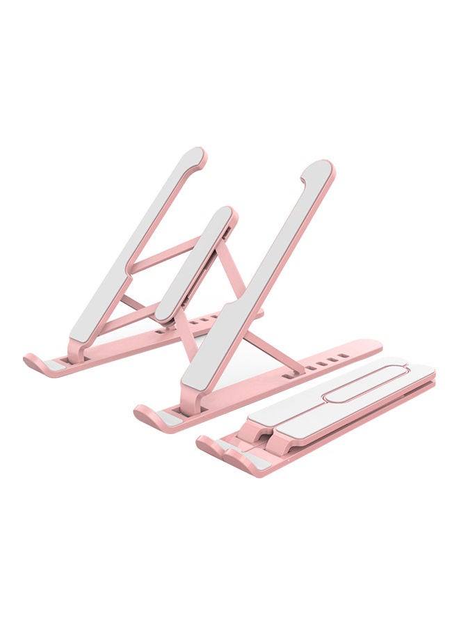 Foldable 6-Angle Adjustable Laptop Stand Pink
