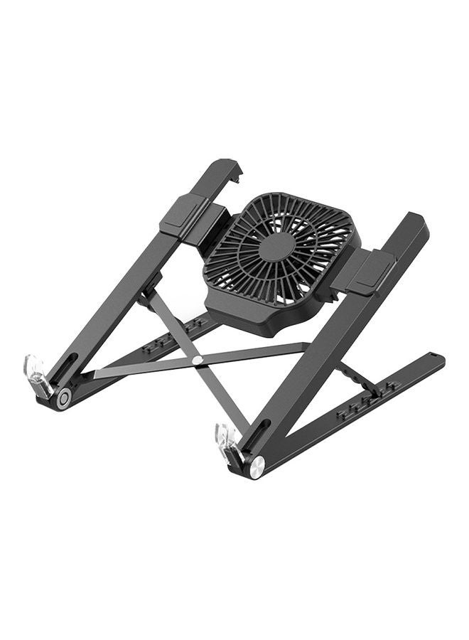 Portable Laptop Stand with Cooling Fan Black