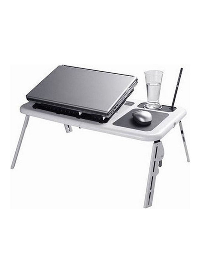 Portable E-Table Stand Cooler For Laptop 1.49kg White-Black