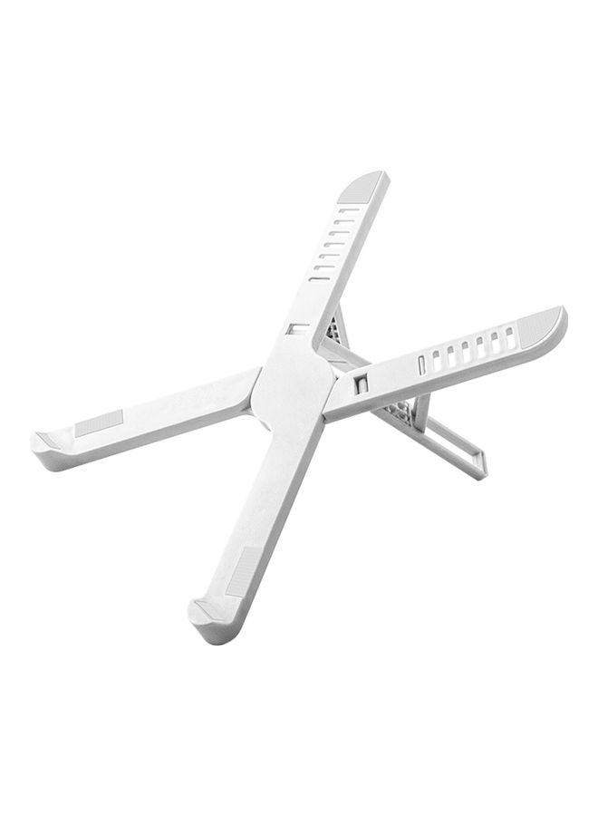 Tabletop Foldable Laptop Stand 27 x 1.5 x 5cm White