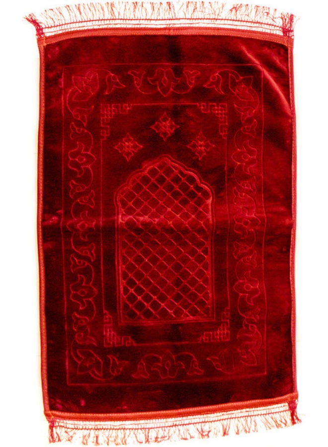 Soft Velvet Prayer Mat Red