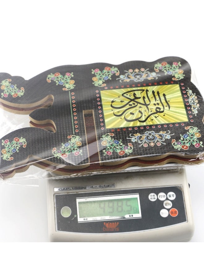 Muslim Al-Quran Rehal Book Stand,Foldable Wooden Prayer Books Shelf for Koran Holy Bible Books,Eid Ramadan Reading Shelf for Muslim Eid Ramadan Religious Gift
