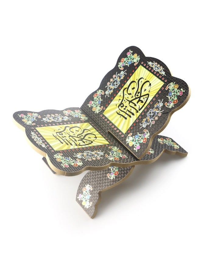 Muslim Al-Quran Rehal Book Stand,Foldable Wooden Prayer Books Shelf for Koran Holy Bible Books,Eid Ramadan Reading Shelf for Muslim Eid Ramadan Religious Gift