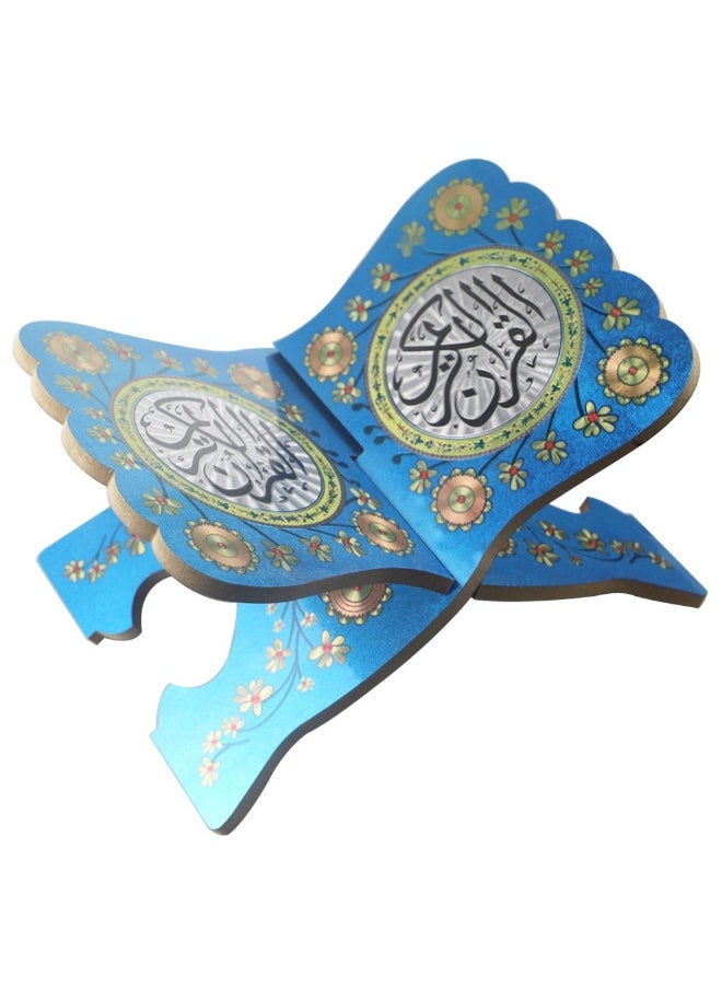 Muslim Al-Quran Rehal Book Stand,Foldable Wooden Prayer Books Shelf for Koran Holy Bible Books,Eid Ramadan Reading Shelf for Muslim Eid Ramadan Religious Gift