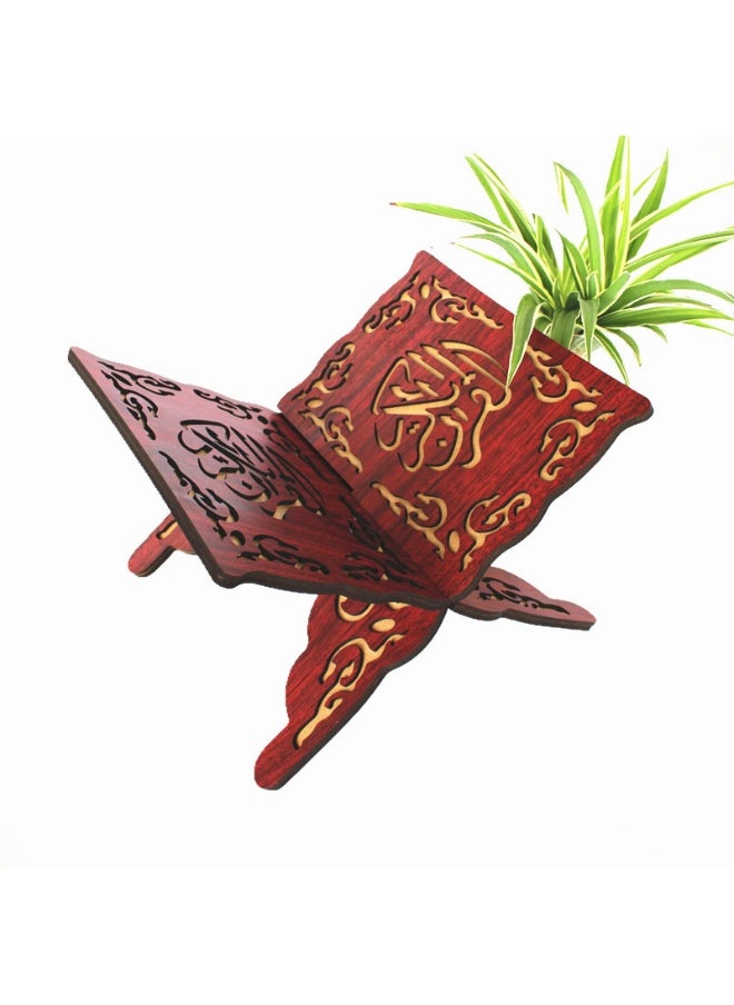 Muslim Al-Quran Rehal Book Stand,Foldable Wooden Prayer Books Shelf for Koran Holy Bible Books,Eid Ramadan Reading Shelf for Muslim Eid Ramadan Religious Gift