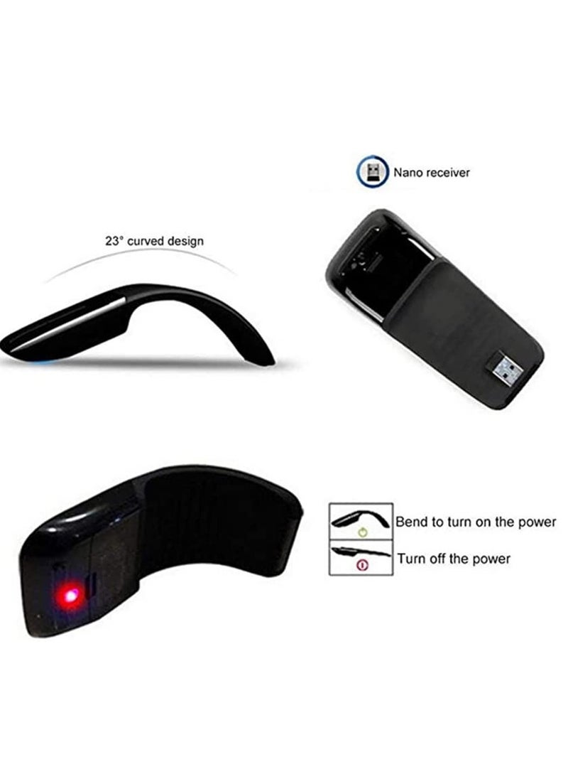 Wireless Mouse Compatible with Microsoft Surface Arc 2.4Ghz Foldable Touch Mouse Mause Computer Gaming Mouse Mice