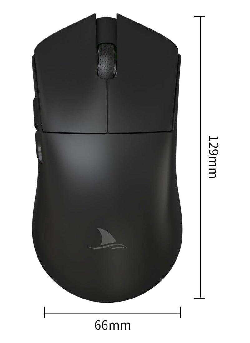 M3 Wireless Gaming Mouse,Tri-Mode 2.4G/USB-C/Bluetooth Mouse Up to 26000DPI,PAW3395 optical sensor Lightweight 58g,8 programmable button 500MAh Battery Life,Computer Mouse for Laptop,PC,Mac