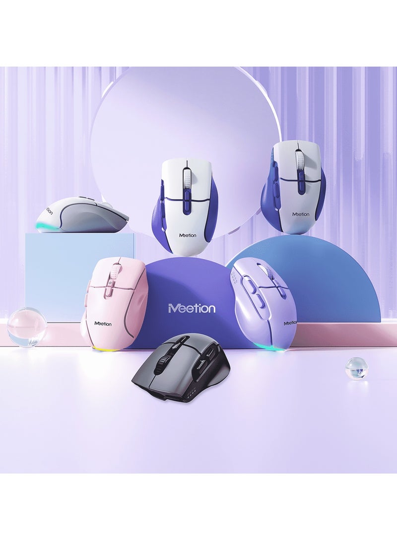 MEETION Wireless Dual-Mode Ergonomic Mouse BTM001 Ergonomic Design 2.4g Bluetooth Dual Mode Multiple Colors Available