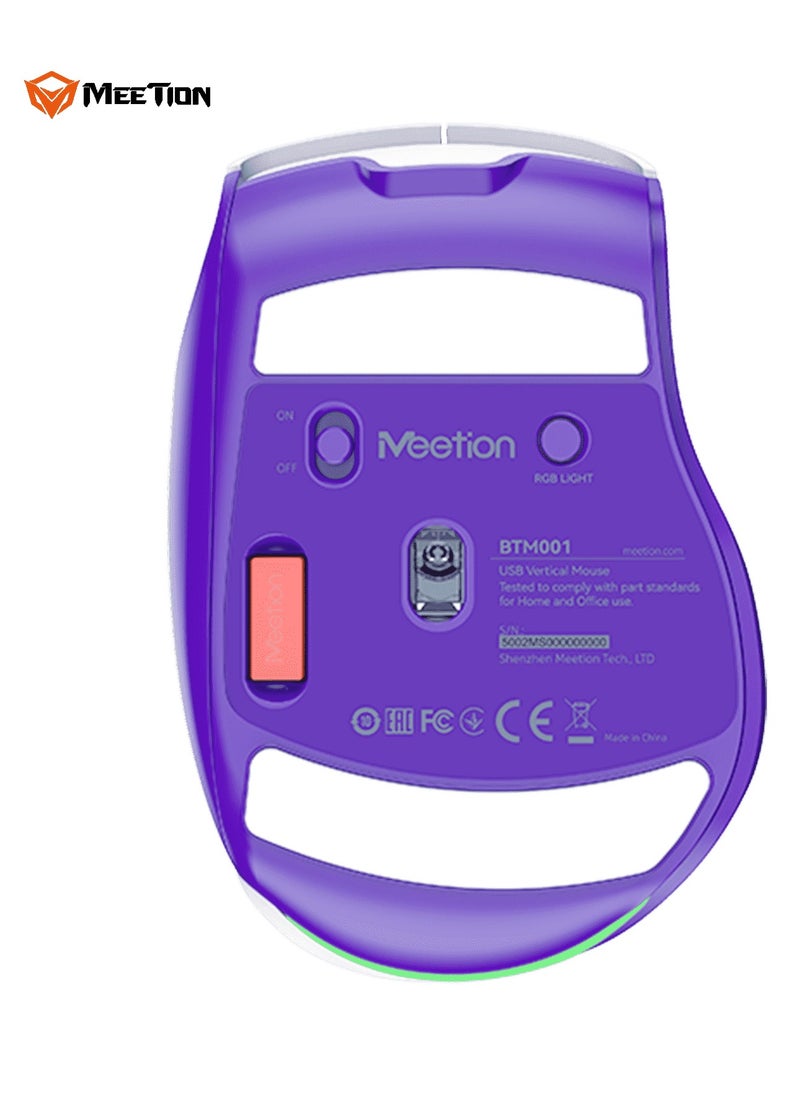 MEETION Wireless Dual-Mode Ergonomic Mouse BTM001 Ergonomic Design 2.4g Bluetooth Dual Mode Multiple Colors Available