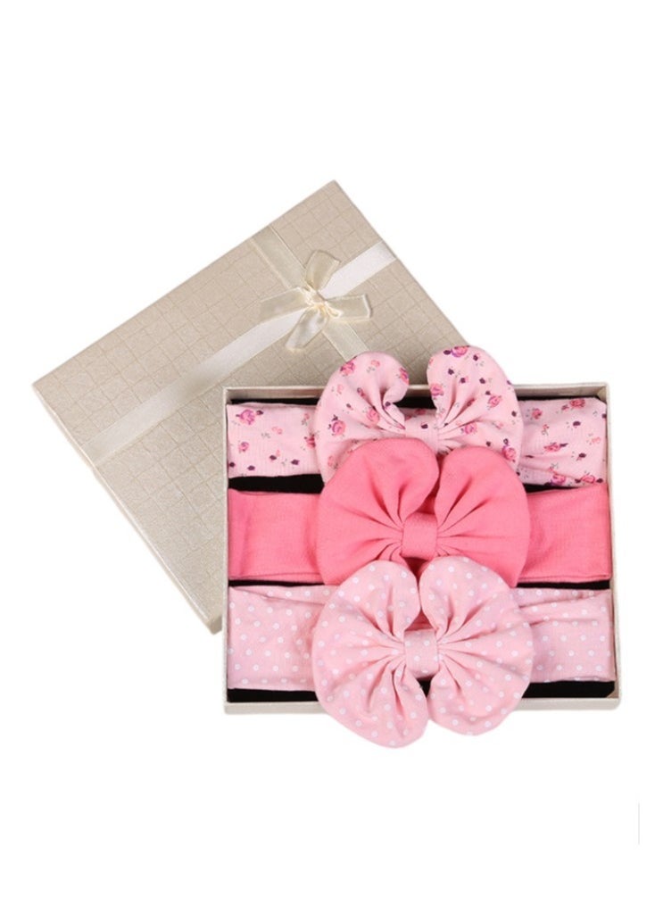 Bambimici - Olivia Box of 3 Heandband Ribbon - All Pink