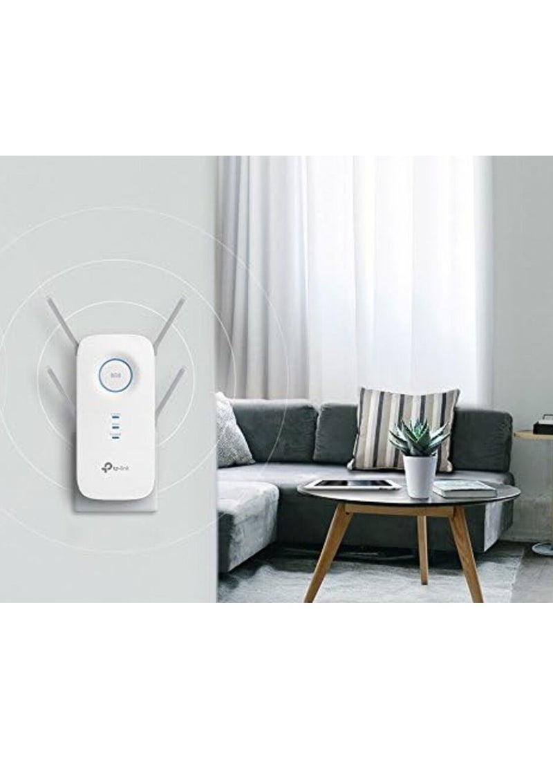 TP-Link AC2600 Dual Band Mesh Wi-Fi Range Extender, Wi-Fi Booster/Hotspot with 1 Gigabit Port, Dual-Core CPU, Built-In Access Point Mode, Works with Any Wi-Fi Router, Easy setup, UK Plug (RE650)