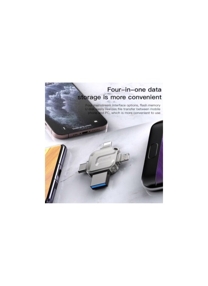 4 in 1 64GB USB Flash Drive Lightning Micro USB Type-C