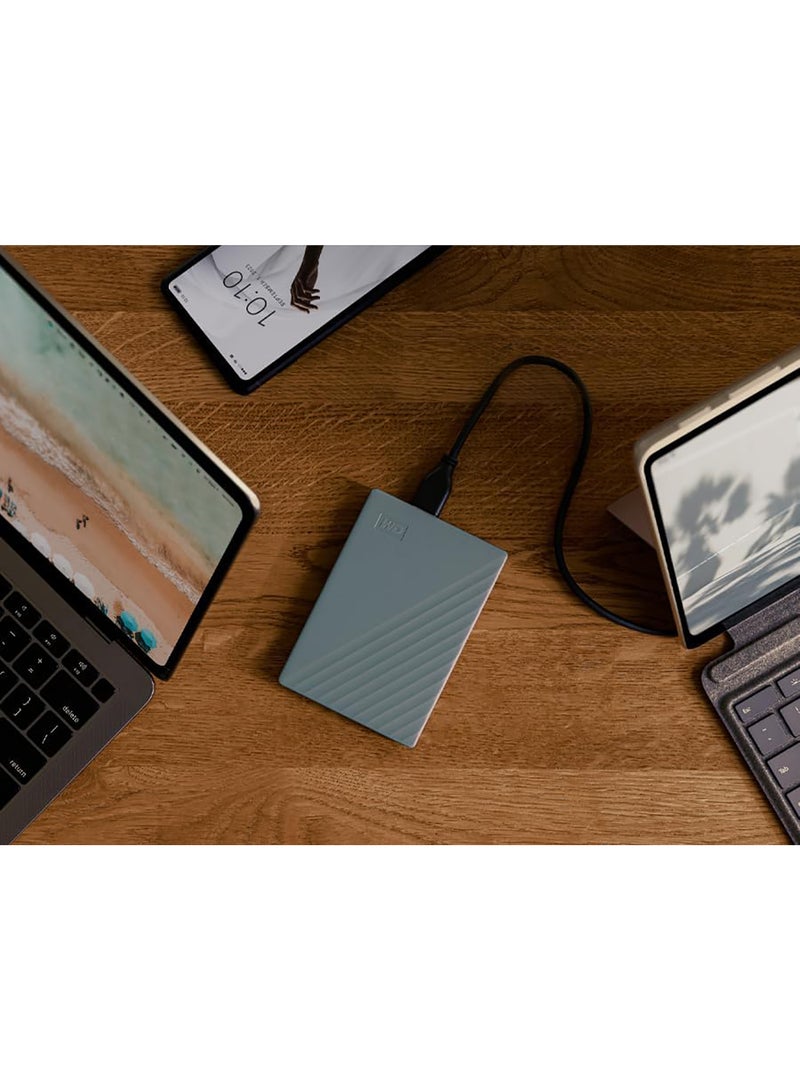 6TB My Passport, Portable HDD, Works with USB-C and USB-A Devices, with Software for Device Management, Works with PC, Mac, and Video Game Consoles and Mobile Devices 6 TB