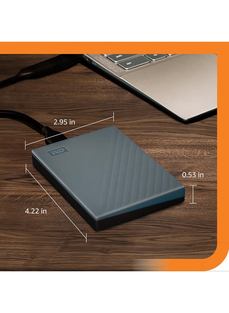 6TB My Passport, Portable HDD, Works with USB-C and USB-A Devices, with Software for Device Management, Works with PC, Mac, and Video Game Consoles and Mobile Devices 6 TB