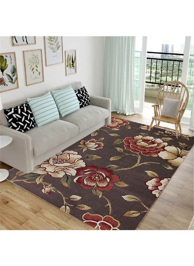 Indoor Shaggy Patterned Area Rugs Multicolour 150x200cm