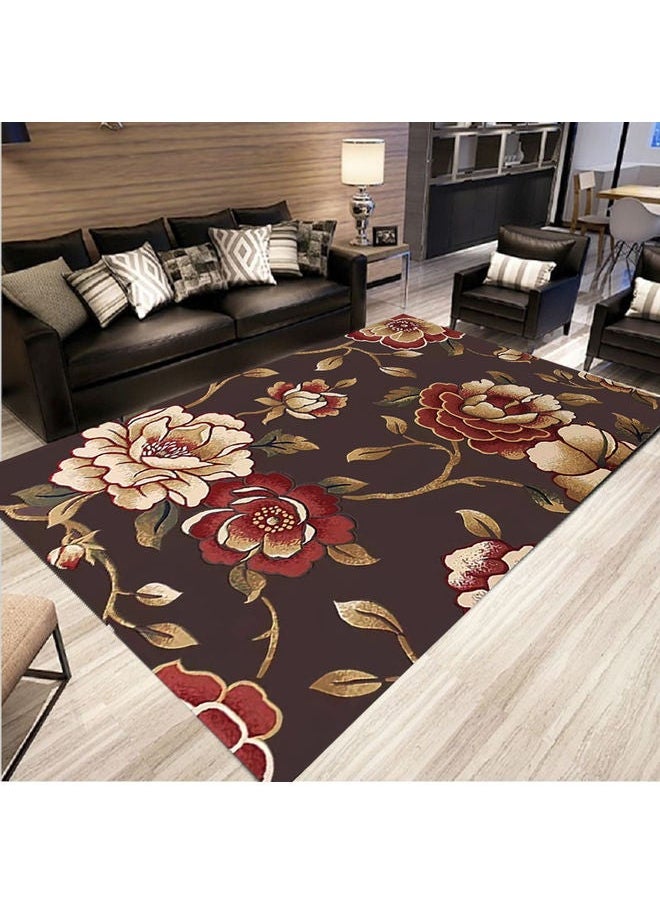 Indoor Shaggy Patterned Area Rugs Multicolour 150x200cm