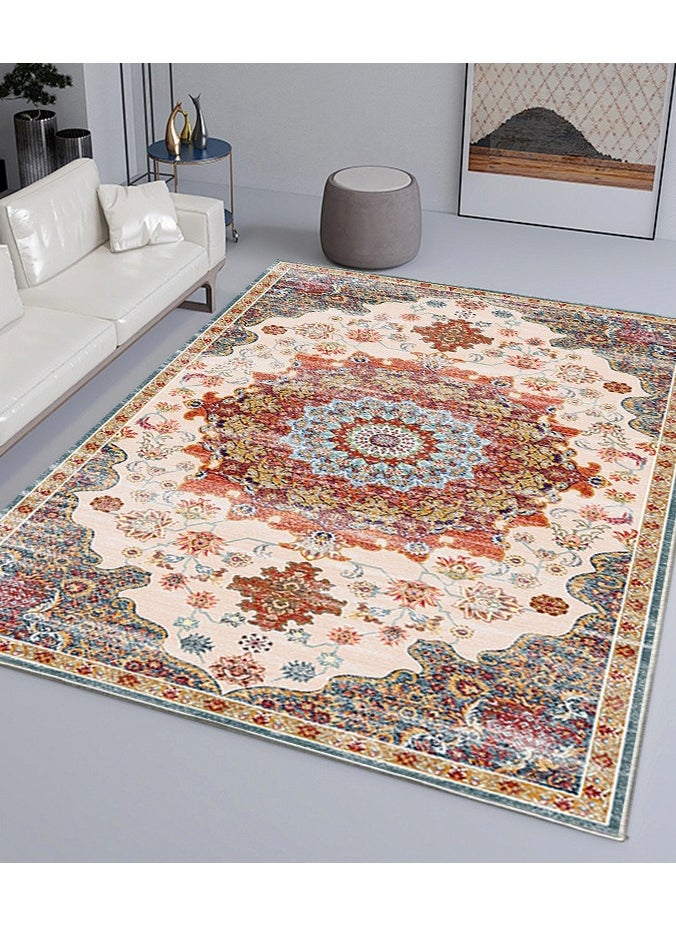 American Carpet Persian Retro Style Living Room Bedroom Bedside Carpet