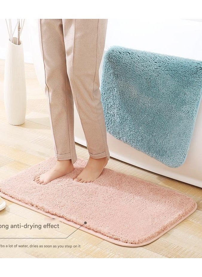 High Plush Thick Floor Mat Carpet Simple Kitchen Bathroom Door Mat Bathroom Anti Slip Mat Absorbent Foot Mat