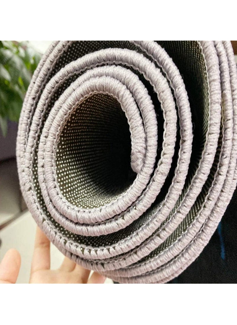 Velvet Area Rug Minimalist Thickened Washable Large Carpet Soft Cartoon Style Anti-slip Big Rugs for Living Room Bedroom 160*230cm