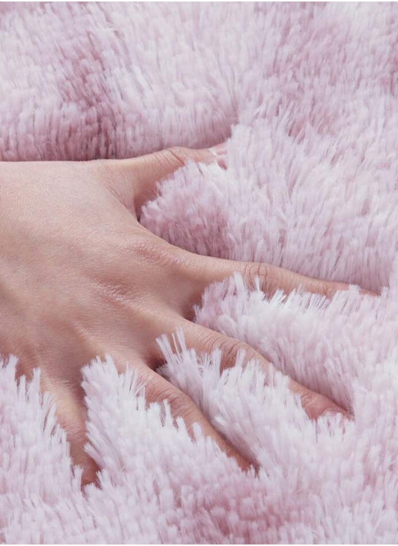 Soft Rugs Fluffy Carpets Tie-Dye Rugs for Living Room Bedroom Nursery Home Decor Non-Slip Machine Washable Carpet Home Decorative Carpet 100x160 cm Pink