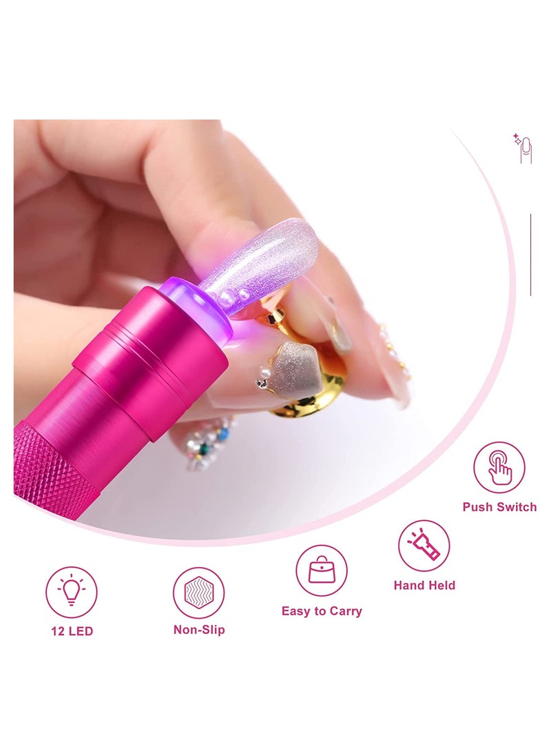 LED Nail Lamp Mini UV LED Nail Lamp Portable USB Quickly Nail Dryer UV LED Light for Nails Gel Nails Nail Extension Travel Manicure Home DIY Salon Lamp Thumb Mini Nail Lamp (Flashlight)