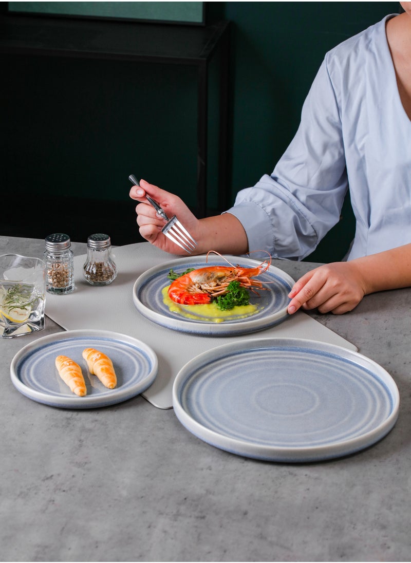 4-Piece Safety Silicon Glaze Ceramic Dinnerware Sets 8 Inch