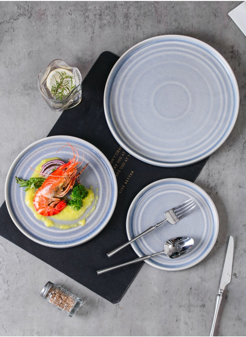 4-Piece Safety Silicon Glaze Ceramic Dinnerware Sets 8 Inch