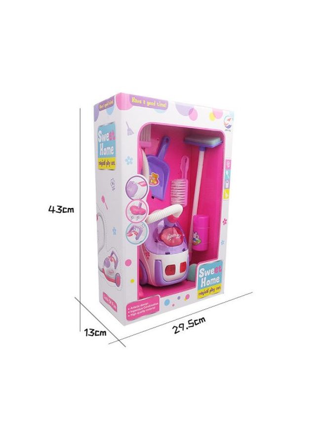 Portable Lightweight Imaginative Sweet Home Magical House Cleaning Play Set 29.5x13x43cm