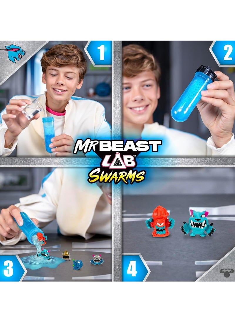 MrBeast Lab Swarms Mega Lab 12 Pk Hard Boiled - Experiment by Adding Water, Shaking The Test Tube & Revealing 12pk of 1