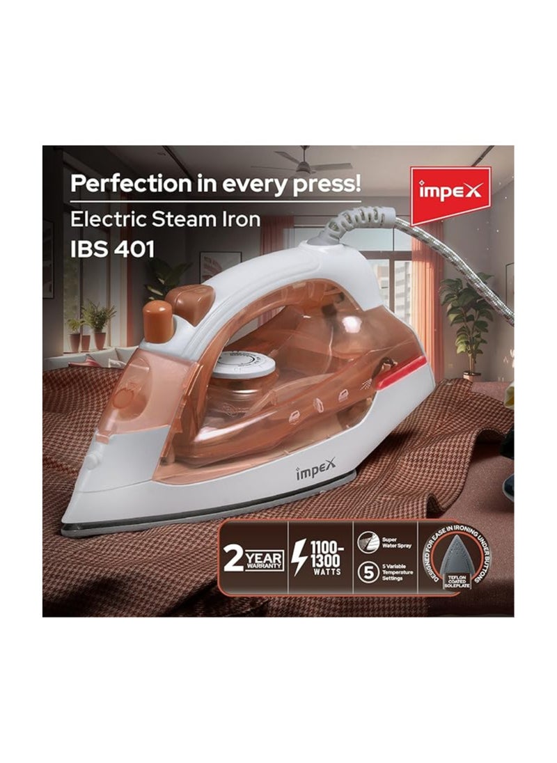 Impex Electric Steam Iron Box IBS 401-1300W