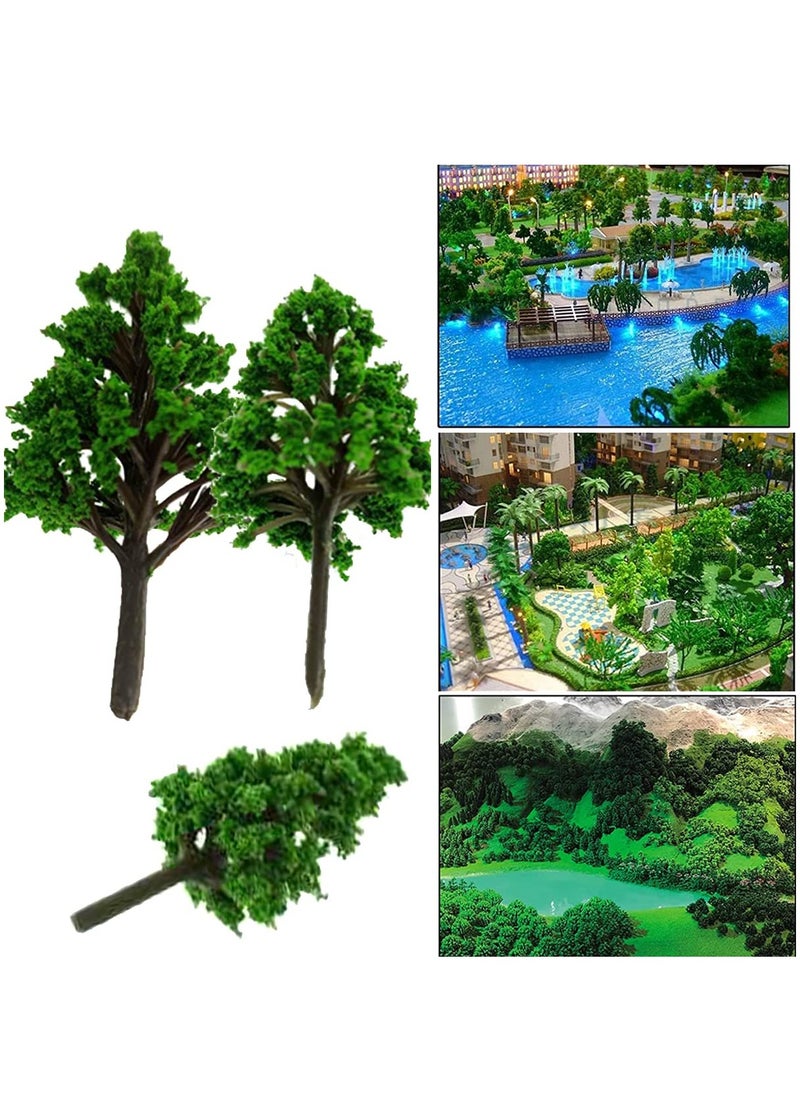 15 PCS Miniature Model Trees for Diorama Landscapes, Perfect for DIY Train Railway Scenery (Height: 4.5-8CM) - Ideal for Creating Realistic Miniature Environments.