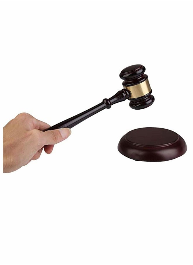 Wood Gavel Wooden Handcrafted Sound Block for Lawyer