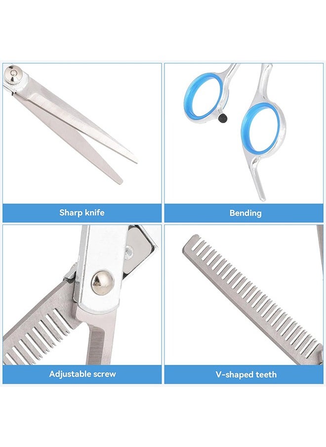 2 pcs Haircut Scissors, Professional Hair Thinning Scissor Hairdressing Scissors Hair Cutting Kit Home Hairdressing Salon Hairdresser