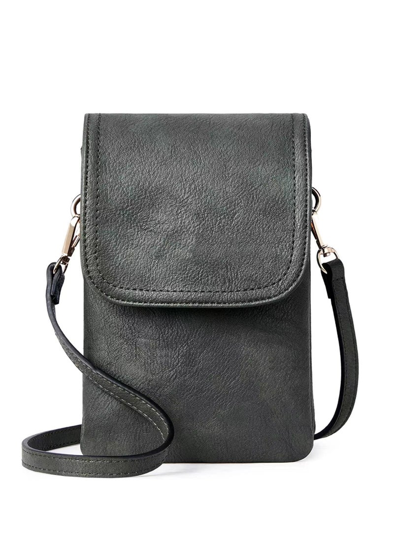 Skycare Small Crossbody Bags for Women Leather Cell Phone Purse Bag Wallet with Adjustable Strap