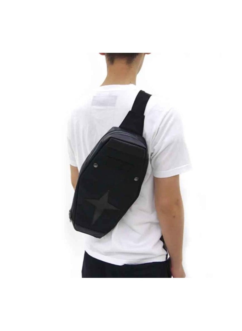 Shield Backpack, Multi Purpose Cosplay Backpack, Lightweight And Durable Shoulder Bag, Large Capacity Stylish Casual Bag For Students, Youth, Men, Women, (1pc, Black)