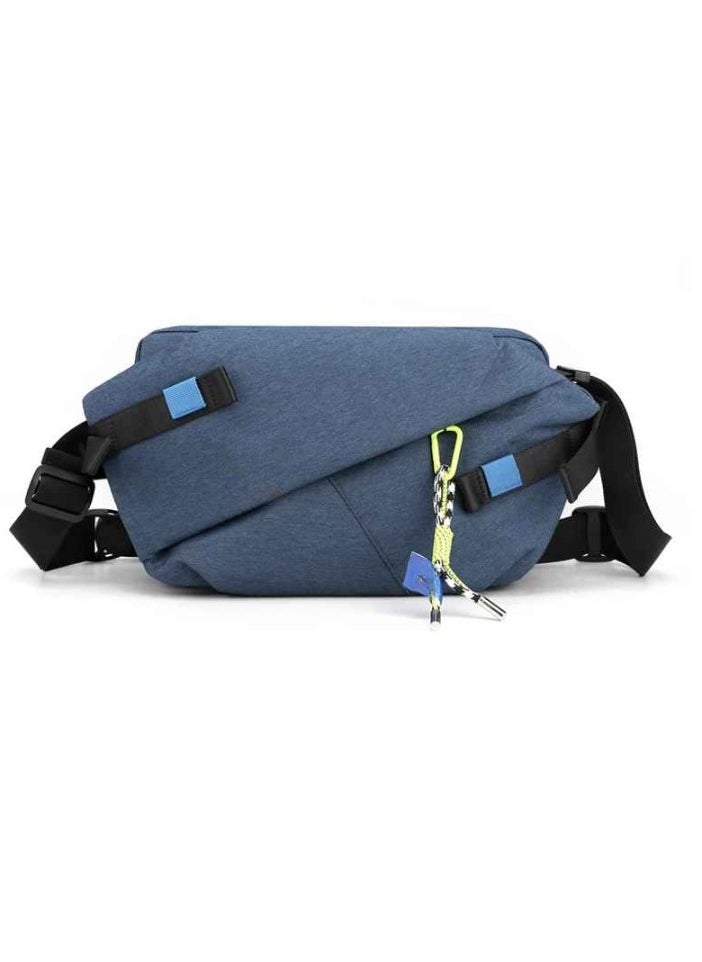 Mens Body Bag, High Quality Nylon Panelled Waist Packs, Lightweight And Durable Sports Shoulder Bag, Large Capacity Waterproof Waist Pouch For Outdoor Travel, (1pc, Blue)