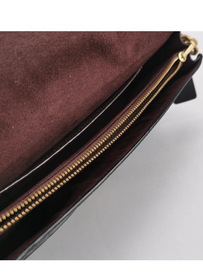 Coach Tabby26 leather solid color C-shaped buckle crossbody bag shoulder bag