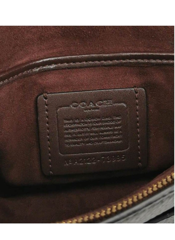 Coach Tabby26 leather solid color C-shaped buckle crossbody bag shoulder bag