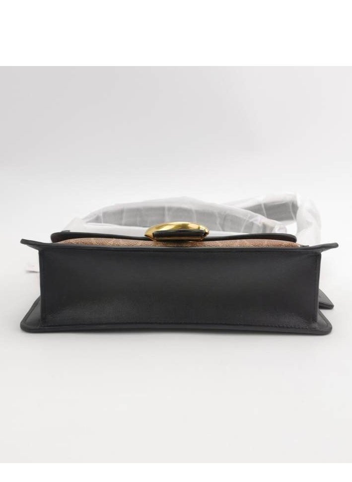 Coach Tabby26 Cowhide Hemp Splice Leather C-shaped Buckle Crossbody Bag Shoulder Bag