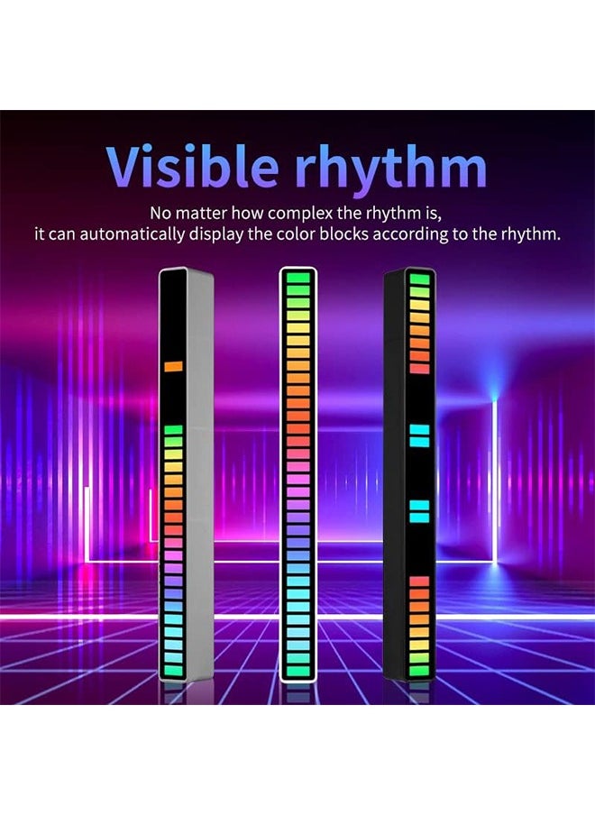 Ambience Sound Activated Light, Sound Control Light, Sound Pickup Light, Voice-Activated Pickup Music Rhythm Light, Multicolor & Multi-Flash Mode Changing & Dimmable for Office, Gaming, Car