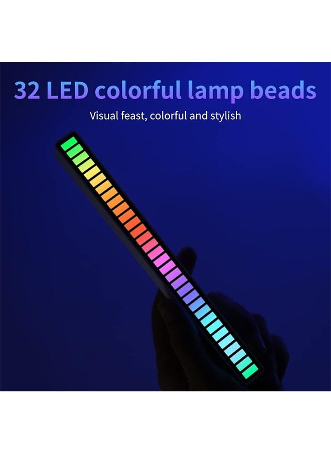 Ambience Sound Activated Light, Sound Control Light, Sound Pickup Light, Voice-Activated Pickup Music Rhythm Light, Multicolor & Multi-Flash Mode Changing & Dimmable for Office, Gaming, Car