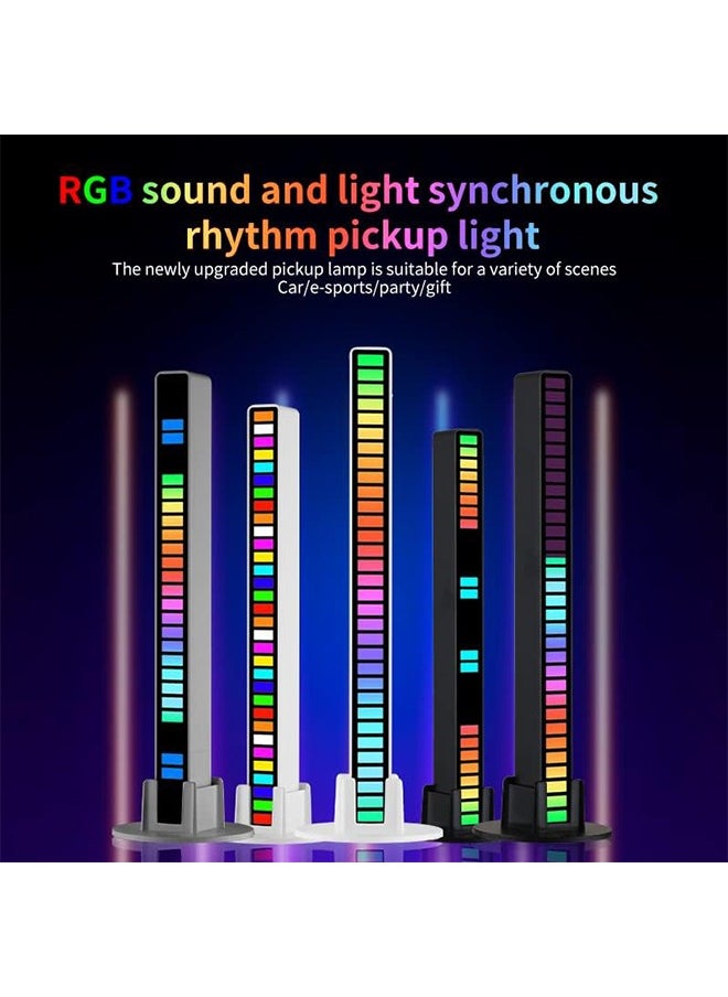 Ambience Sound Activated Light, Sound Control Light, Sound Pickup Light, Voice-Activated Pickup Music Rhythm Light, Multicolor & Multi-Flash Mode Changing & Dimmable for Office, Gaming, Car