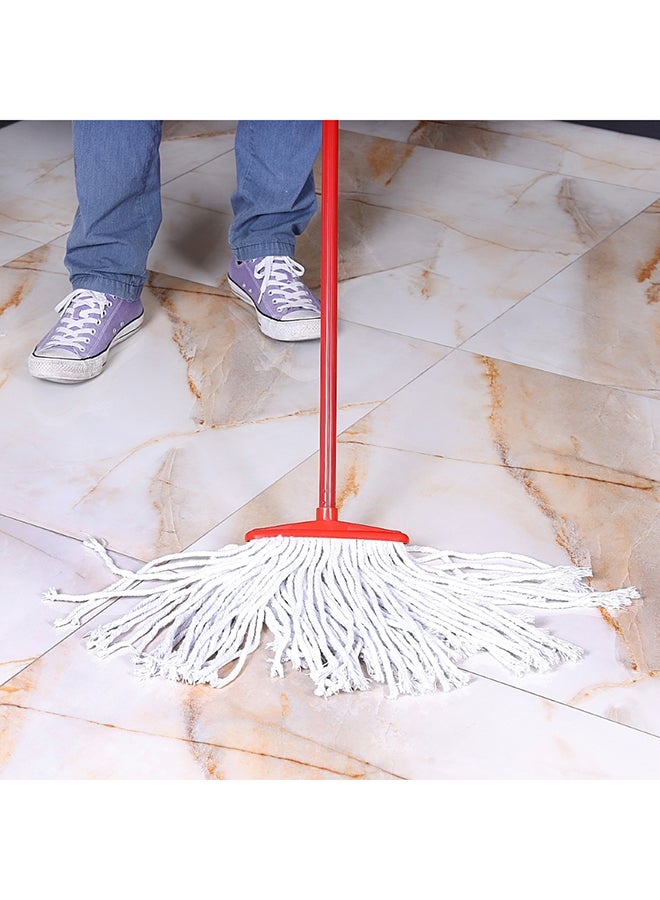 Floor Mop With Stick Red/White