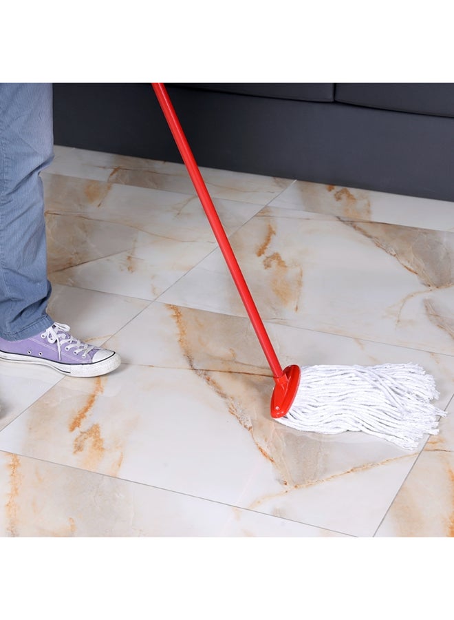 Floor Mop With Stick Red/White