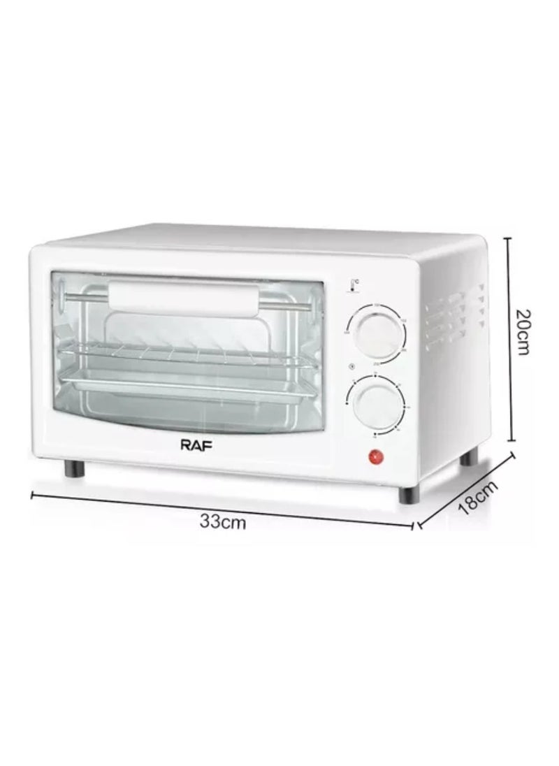 R.5305W 7 Liter Tabletop Oven Food Warmer Over Extra Wide Convection Toaster Oven Pans Free Time, Temperature Control, Heat Evenly, & Visual Glass Door Mini Oven Stainless Steel 2 Operating Modes 600W Microwave Oven