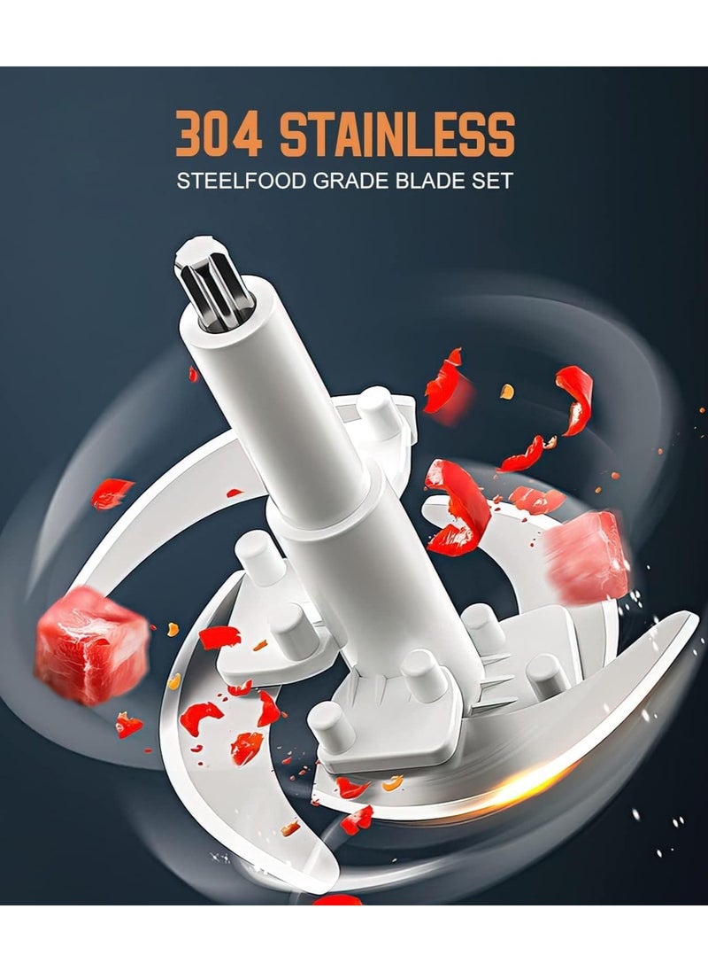 Meat chopper 3L Stainless Steel Electric Meat and Vegetables Grinder Chopper 800W Multi Food Chopper with 2 Speed Levels Food Processors Electric Meat Food Grinder for Meat Vegetables Fruits and Nuts