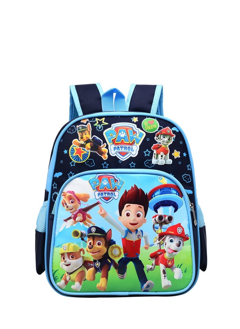 Paw Patrol Kids Childrens Backpack School Rucksack Travel Bag Boys Girls With Side Mesh Pocket Girls（Dark Blue）