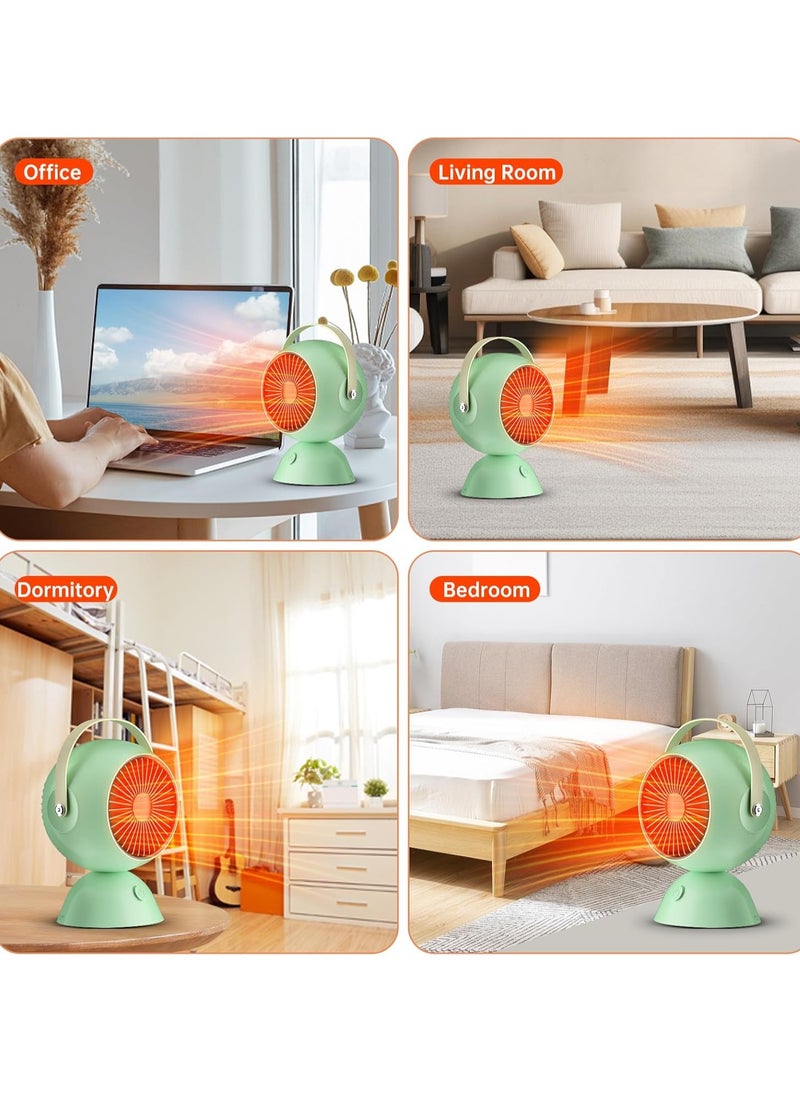 Mini Heater, Fast Heating And Reliable Desktop Electric Space Heater, Compact And Portable Noiseless Personal Heater, Durable Room Heater For Home And Office, (1pc, Pink)
