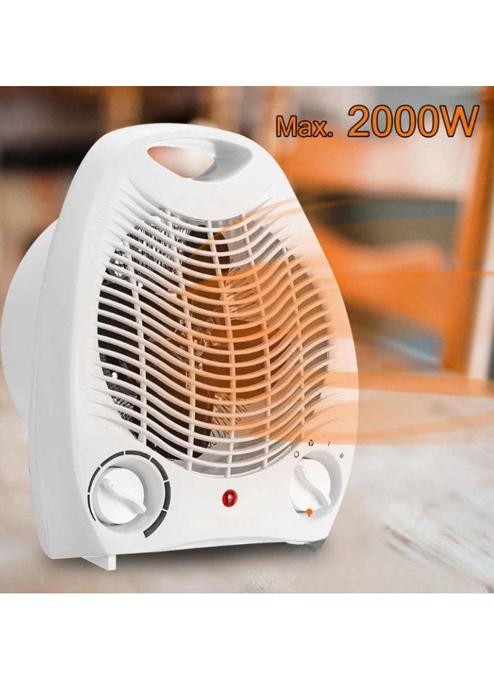 Electric Heater, Lightweight Portable Space Heater, Dual Use Vertical Electric Heating Fan, Fast Heating Energy Saving Heater For Indoor Use Home Office, (1pc)